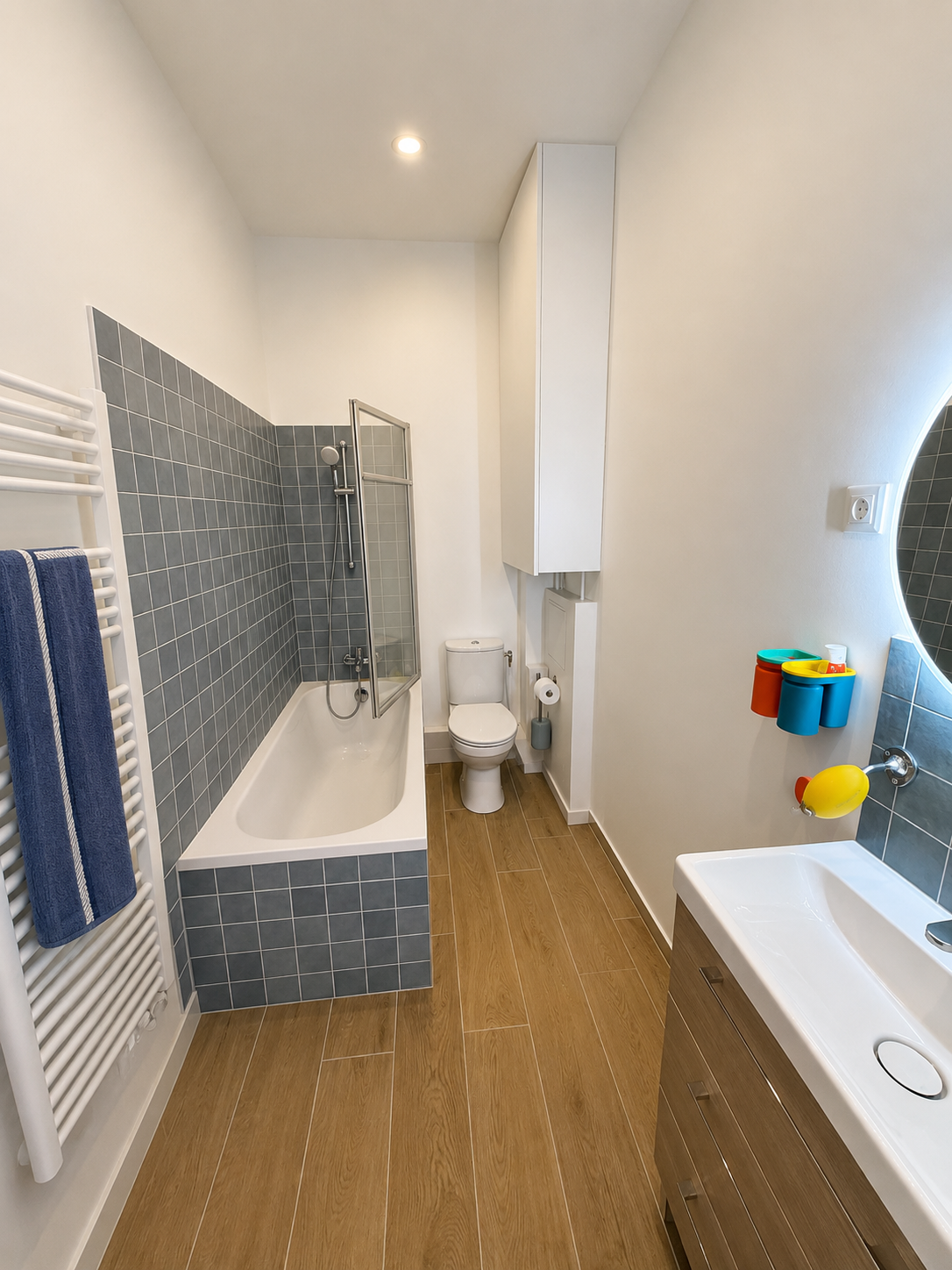 Salle de bain enfants après les travaux